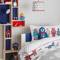 Little Home At John Lewis Robots Duvet Cover And Pillowcase Set, Single