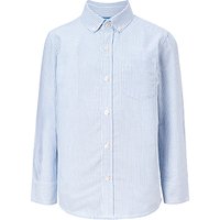 John Lewis Heirloom Collection Boys' Stripe Oxford Shirt, Blue
