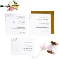 Abigail Warner Champagne Bubbles Personalised Information Sheets, Pack Of 60