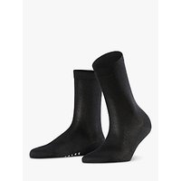 Falke Sensual Silk Ankle Socks, Black