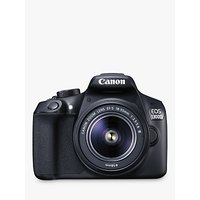 Canon EOS 1300D Digital SLR Camera With 18-55mm Lens, HD 1080p, 18MP, Wi-Fi, NFC, 3 LCD Screen