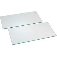 Clear Clear Glass Cupboard Shelf (L)458mm (D)280mm