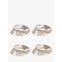 John Lewis Swirl Napkin Rings, Set Of 4, Silver
