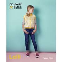 Conway Bliss For Debbie Bliss Lolli Children's Zip Front Cardigan Knitting Pattern, 019