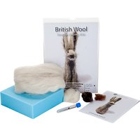 Craftwerk British Wool Little Grey Rabbit Needle Felting Kit