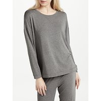 John Lewis Oversized Jersey Lounge Top, Charcoal
