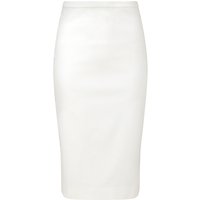 Pure Collection Guildford Textured Pencil Skirt, White