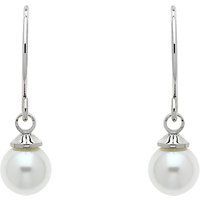 Finesse Glass Pearl Drop Earrings