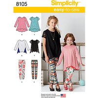 Simplicity Child's Top And Leggings Sewing Pattern, 8105