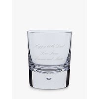 Dartington Crystal Personalised Exmoor Old Fashioned Whisky Glass (Single), Palace Script Font