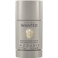 Azzaro Wanted Alcohol-Free Deodorant Stick, 75ml