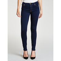 7 For All Mankind High Waist Skinny Slim Illusion Jeans, Luxe Rinsed Indigo