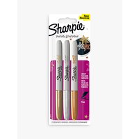Sharpie Fine Metallic Markers, Pack Of 3