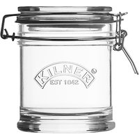 Kilner Signature Clip Top Storage Jar, 450ml, Clear