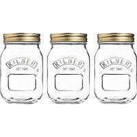 Kilner Preserve Jars, Set Of 3, 0.5L