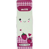 Blueprint Strawberry Milk Pencil Case, Pink