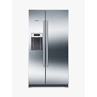 Bosch KAD90VI20G American Style Freestanding Fridge Freezer, A+ Energy Rating, 91cm, Grey