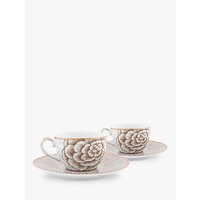 PiP Studio Spring To Life Cup & Saucer, Set Of 2, Cream