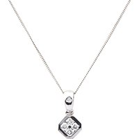 Turner & Leveridge 2000s 18ct White Gold Diamond Pendant Necklace, White Gold