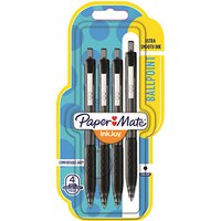 Paper Mate Inkjoy Ballpoint Pen, Black, Pack Of 4