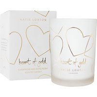 Katie Loxton 'Heart Of Gold' Champagne And White Peony Scented Candle