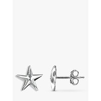 Nina B Sterling Silver Star Stud Earrings, Silver