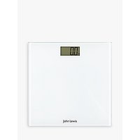 John Lewis Digital Bathroom Scale, White