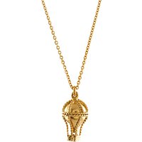 Alex Monroe 22ct Gold Plated Sterling Silver Small Hot Air Balloon Pendant Necklace, Gold