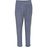 Betty & Co. Graphic Print Trousers, Dark Blue