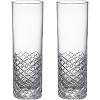 Social By Jason Atherton Hand Cut Crystal Glass Highball Glasses, Set Of 2