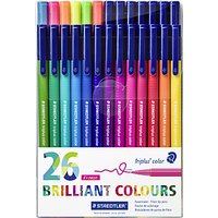 Staedtler Triplus Colour Fibre Tip Pens, Pack Of 26