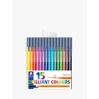 Staedtler Triplus Colour Fibre Tip Pens, Pack Of 15