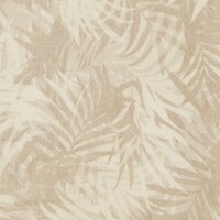Palm Leaf Print Linen Fabric