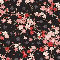Kokka Japanese Floral Print Fabric