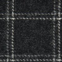 Calzeat Windowpane Check Fabric, Charcoal
