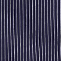 Breton Stripe Jersey Fabric, Navy