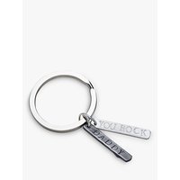 Chambers & Beau Personalised Men's Double Tag Keyring
