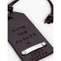 Chambers & Beau Personalised Leather Luggage Tag