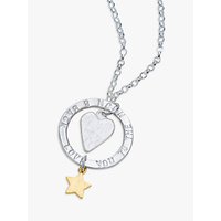 Chambers & Beau Personalised 'Love You' Halo Necklace