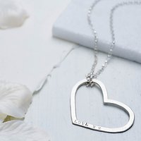 Chambers & Beau Personalised Mega Heart Necklace