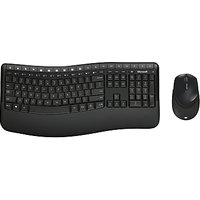 Microsoft 5050 Wireless Bluetooth Comfort Desktop Keyboard And Mouse, Black