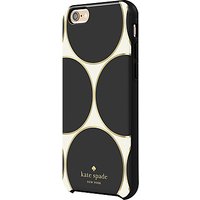 Kate Spade New York Hybrid Hardshell Case For IPhone 6/6s, Deborah Dot Cream/Black/Gold Foil