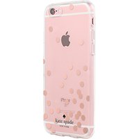 Kate Spade New York Hardshell Case For IPhone 6/6s, Confetti Dot Rose Gold Foil/Clear