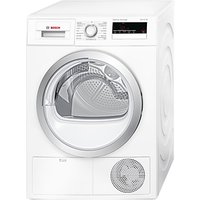 Bosch WTH85200GB Heat Pump Condenser Tumble Dryer, 8kg Load, A++ Energy Rating, White