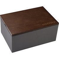 Stackers Mini Charcoal Watch Box With Wooden Lid