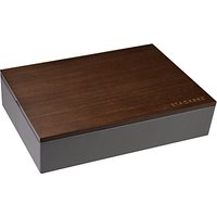 Stackers Charcoal Valet Tray With Wooden Lid