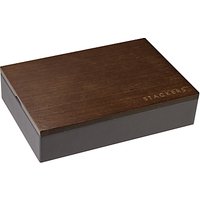 Stackers Mini Charcoal Cufflink Box With Wooden Lid