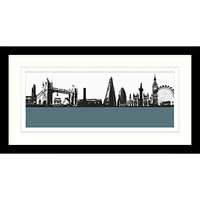 Jacky Al-Samarraie London Skyline Framed Print, 64 X 34cm