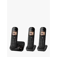 Panasonic KX-TGC423EB Digital Cordless Telephone With 1.6 Backlit LCD Screen, Nuisance Call Blocker & Answering Machine, Trio DECT