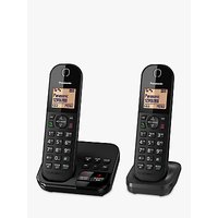 Panasonic KX-TGC422EB Digital Cordless Telephone With 1.6 Backlit LCD Screen, Nuisance Call Blocker & Answering Machine, Twin DECT